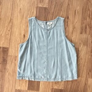 Women's Light Blue (soft denim) Sleeveless Top